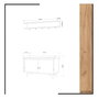 Hanah Home Recibidor Arasso Roble y Blanco